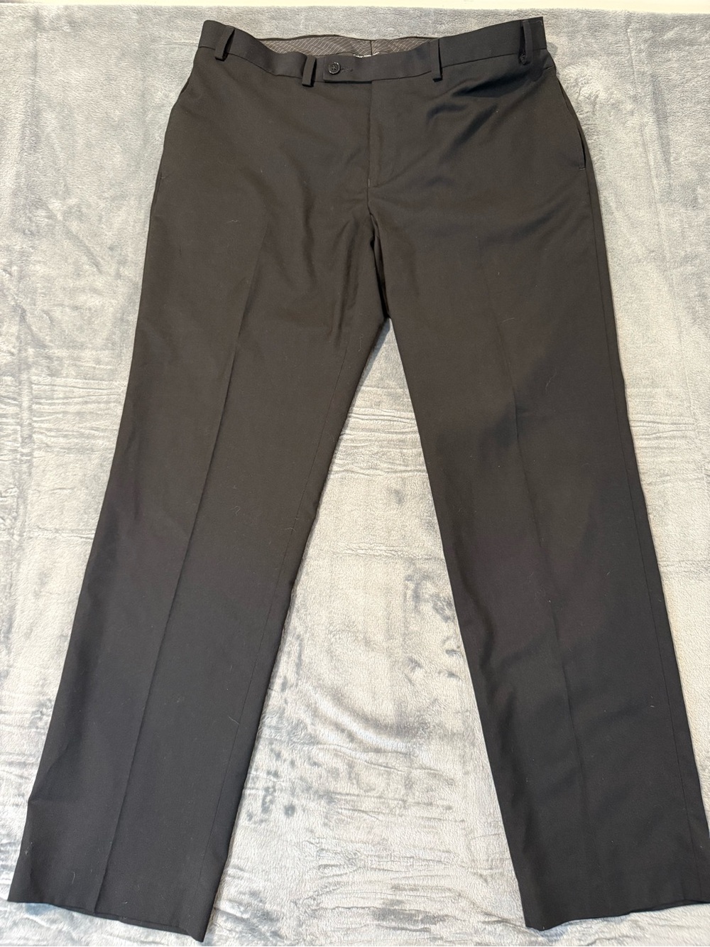 Men's Black Dress Pants - Classic Tailored Trousers 36x30